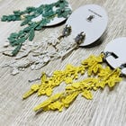 阿勃勒水鑽 _耳環MIT台灣製精品, , hi-res